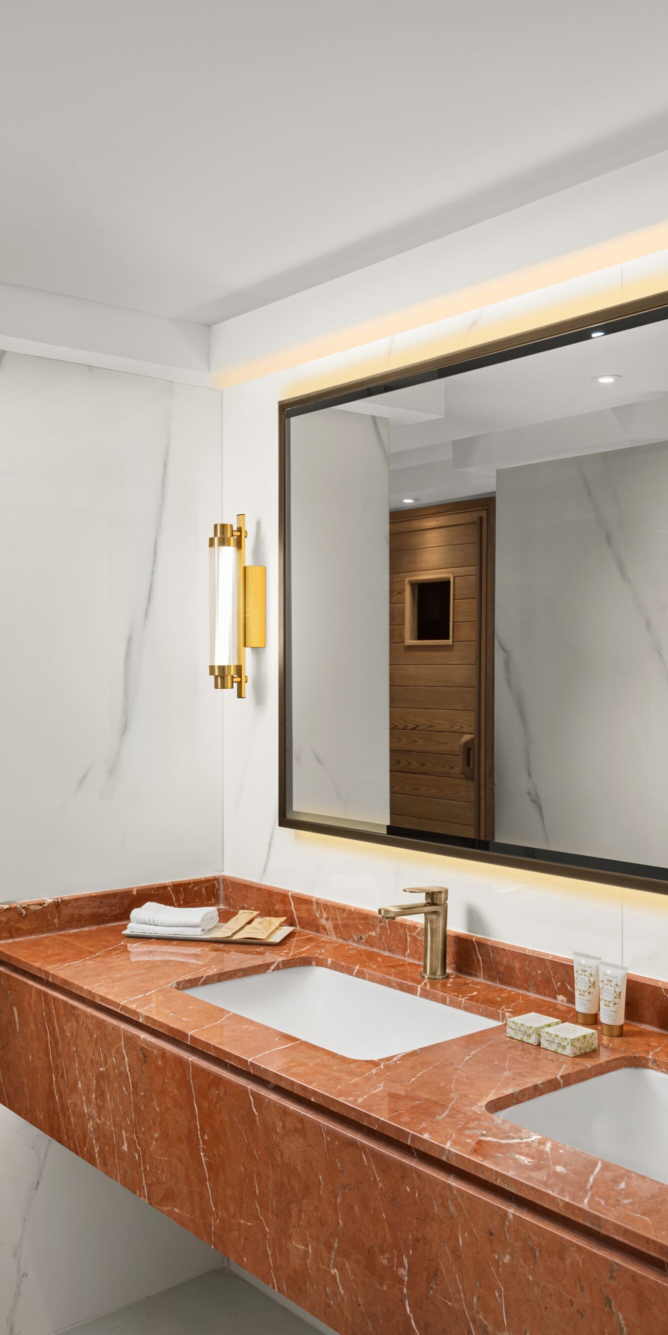 Royal Suite bathroom with dual sinks