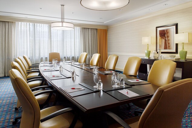 Boardroom set up for 12 people