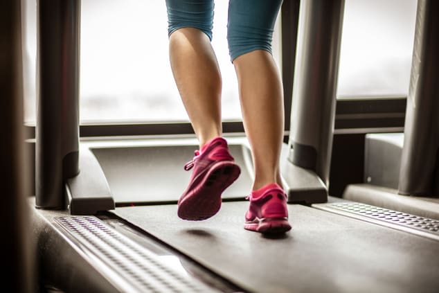 Person running on Treadmill