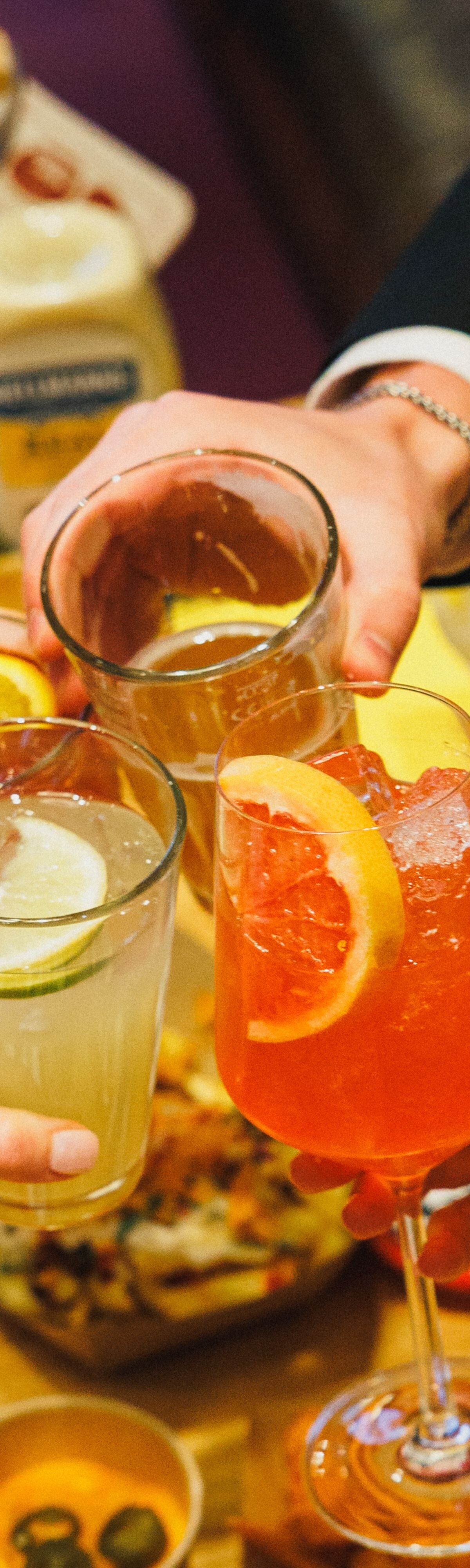 a lot of drinks