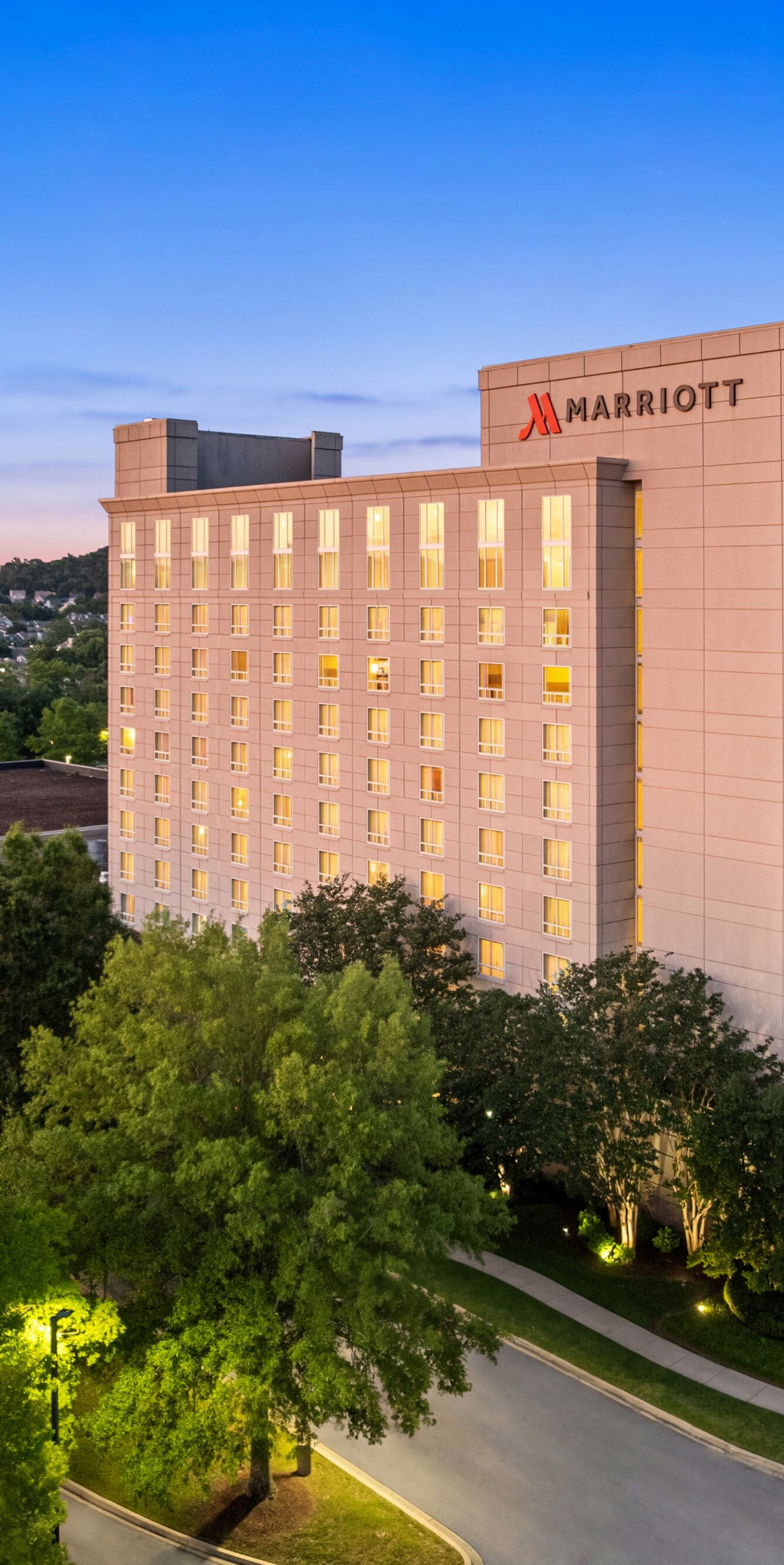 hotel building - aerial height
