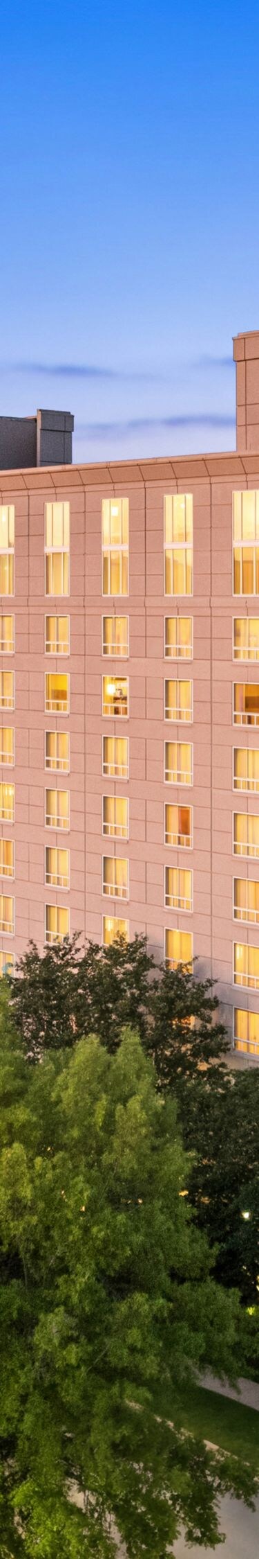 hotel building - aerial height