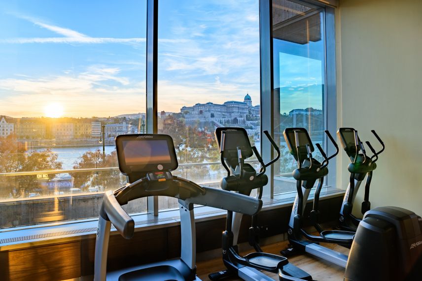 Marriott Fitness Center with the view