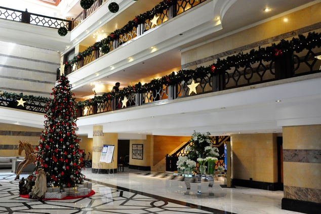 Christmas tree at the lobby 