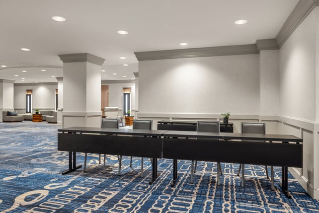 pre-function space with  registration desk with fo