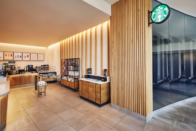 Full-Service Starbucks on property