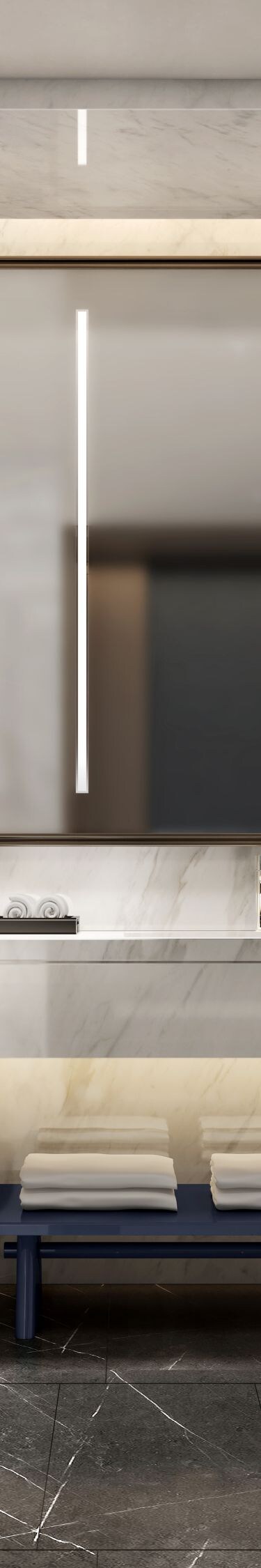 Wash Room with bath and sink vanity