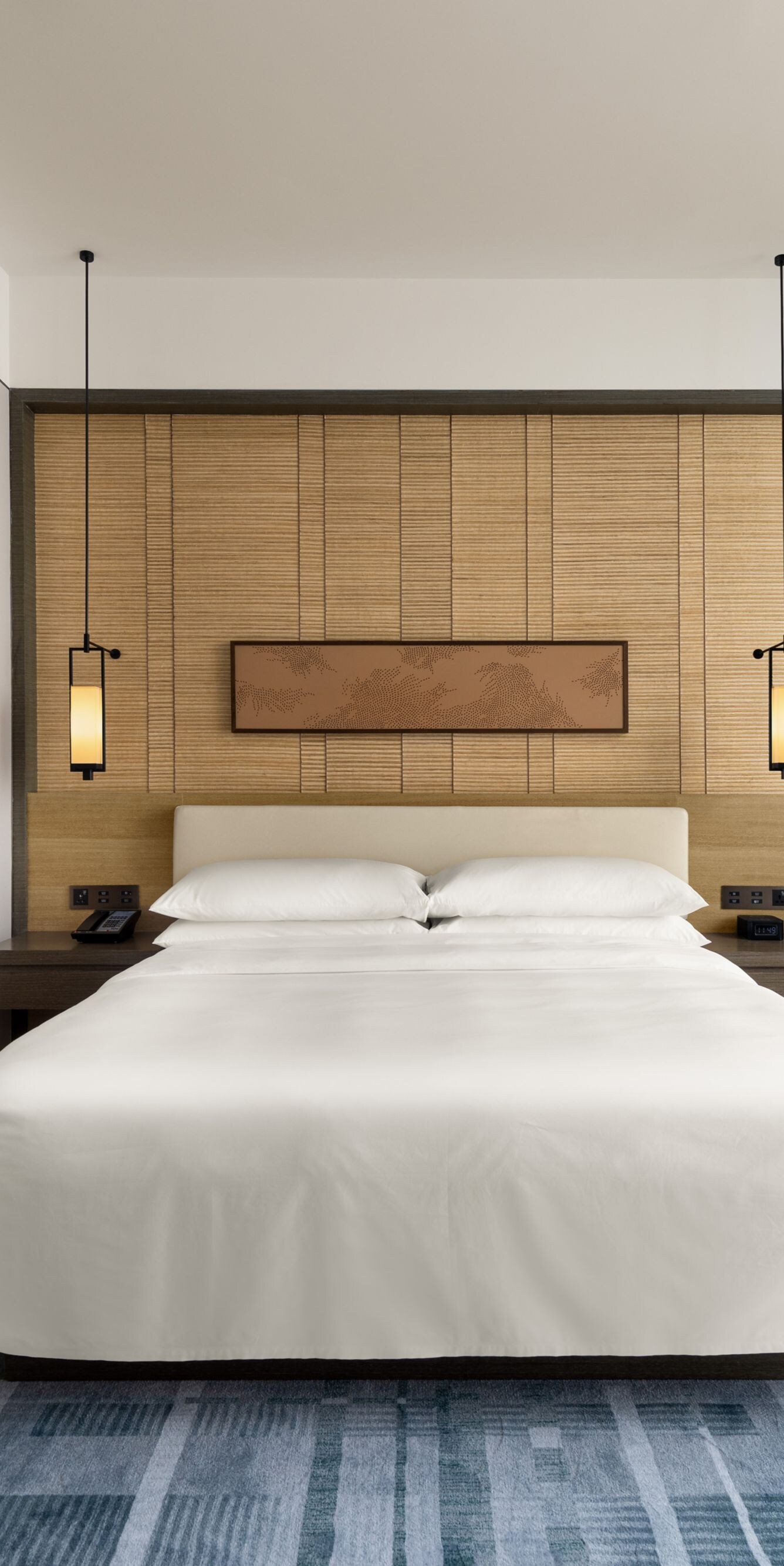 king bed-partial view