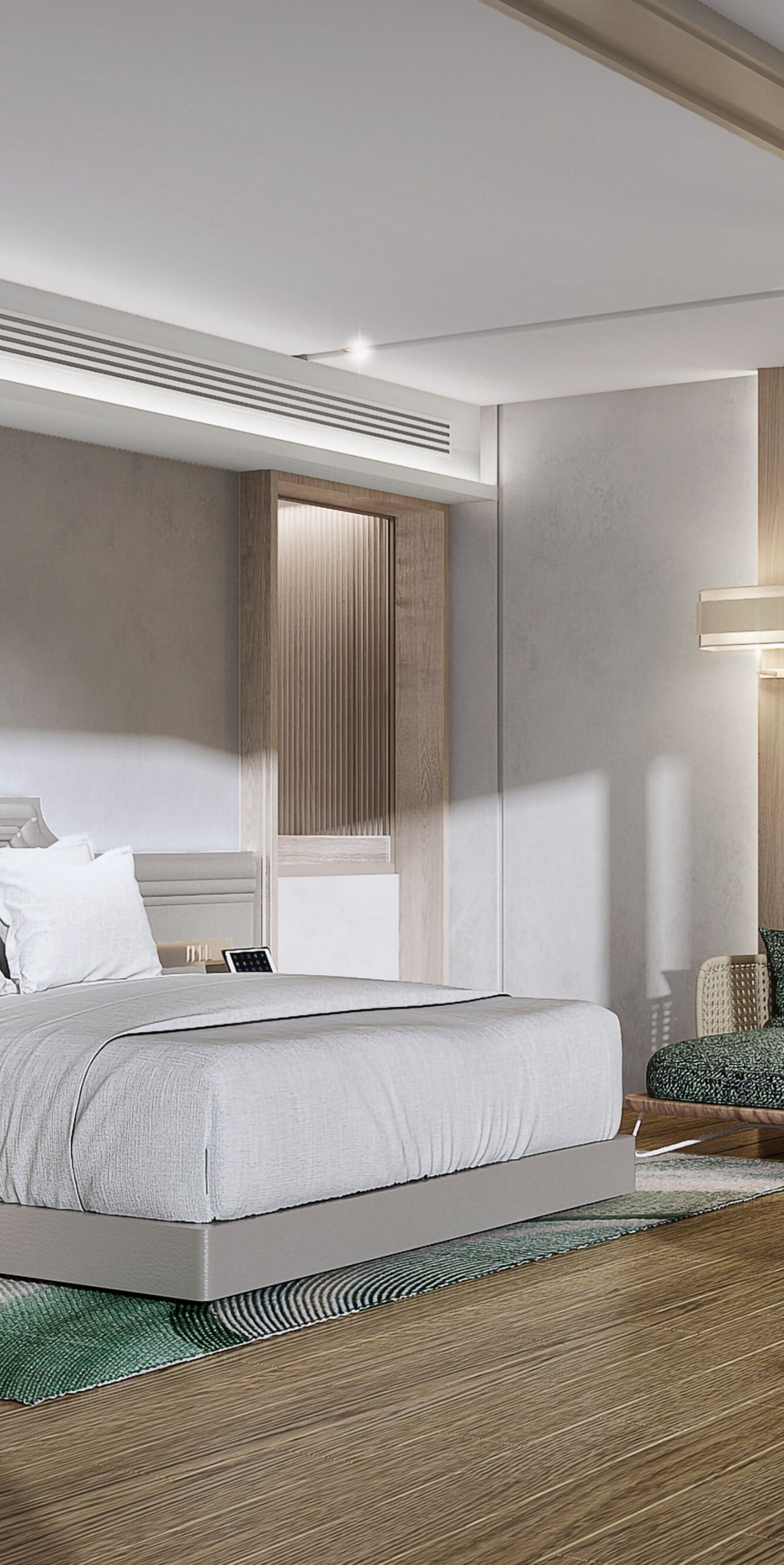 Phòng suite góc giường cỡ king có ban công hướng biển