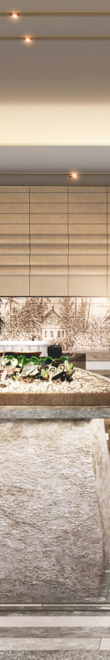 Nhà hàng phục vụ cả ngày với các quầy buffet