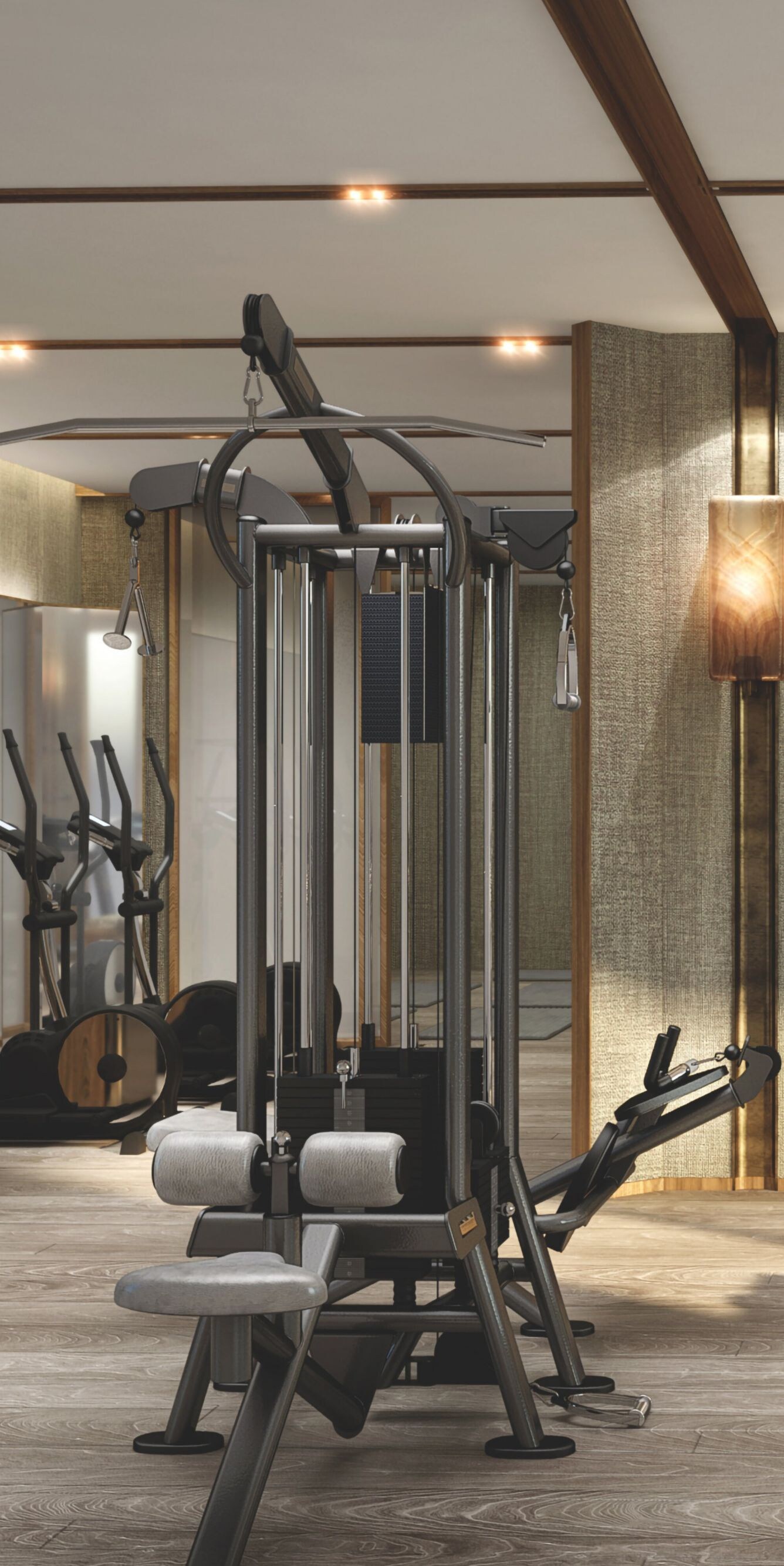 Trang thiết bị tập luyện hiện đại