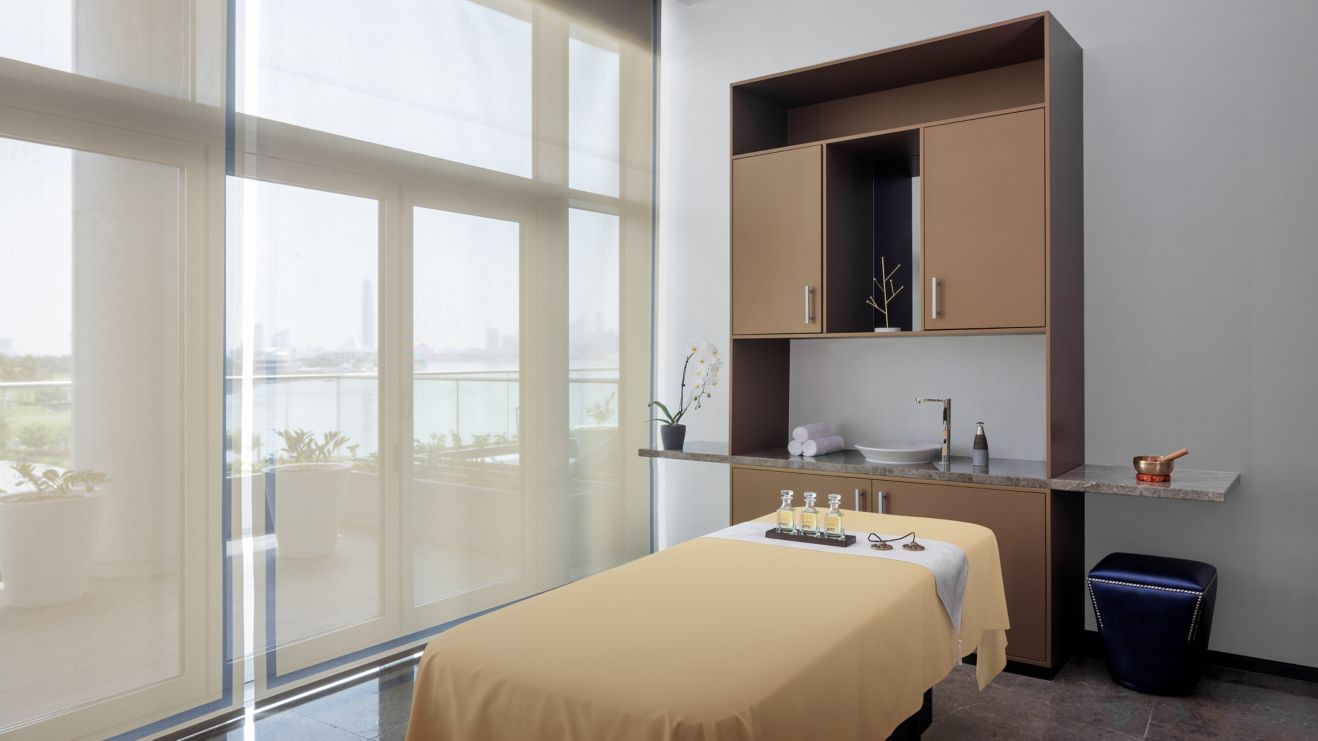 Spa treatment room for singles including massage