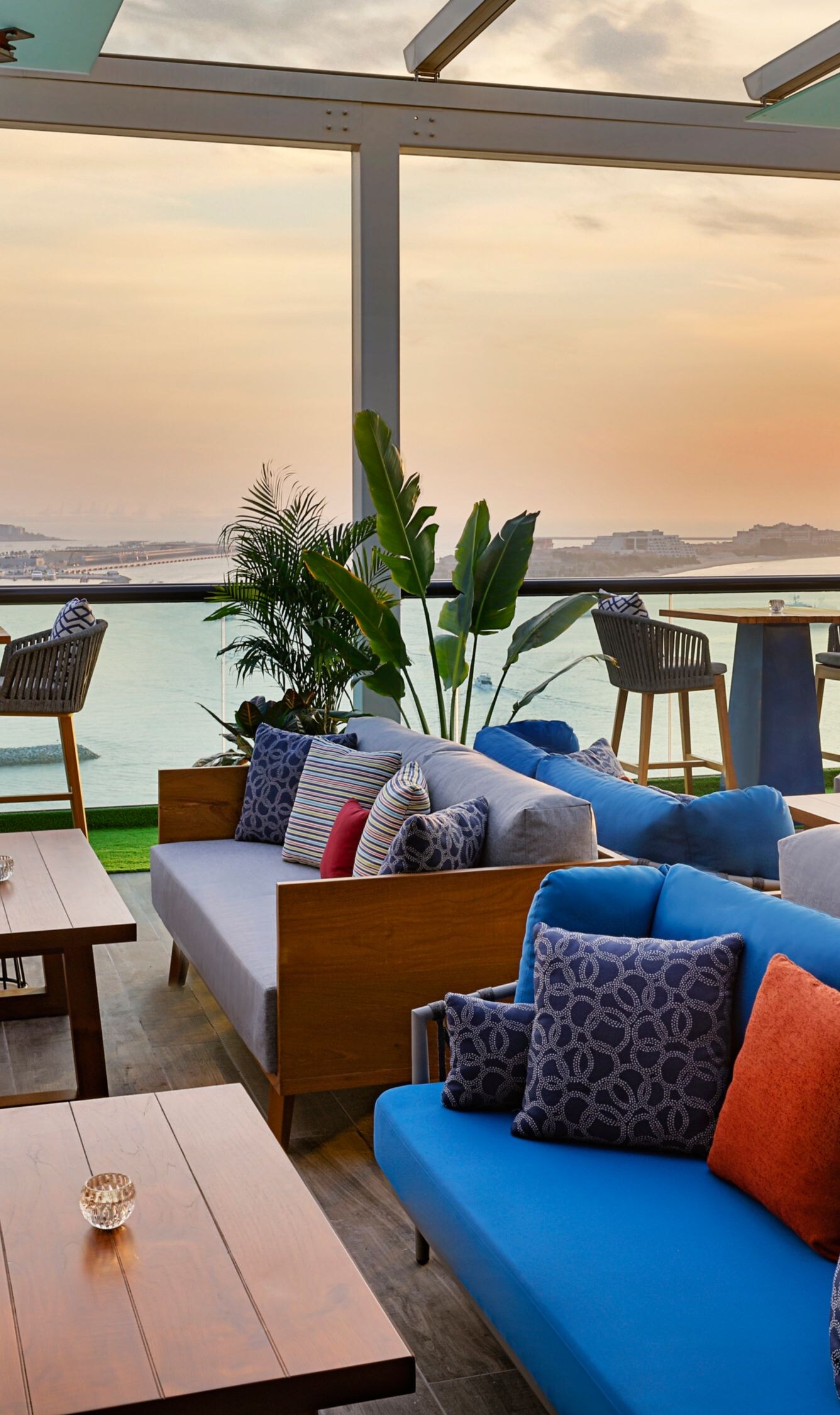 Above Eleven Outdoor Terrace Sunset