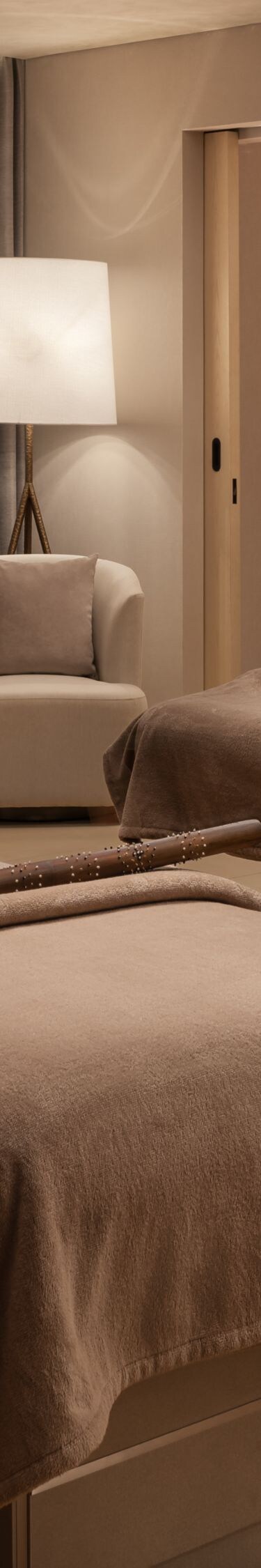 Spa suite with massage beds and tub