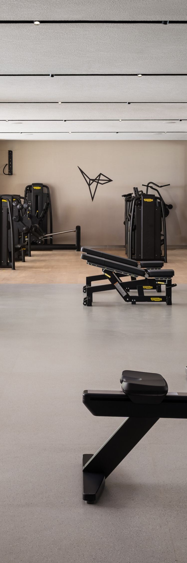 Fitness center with modern equipment