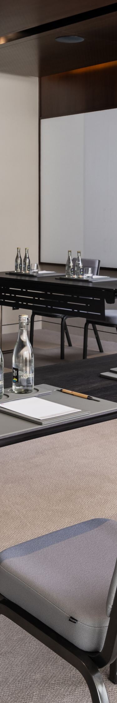 Meeting room with U-shape table setup