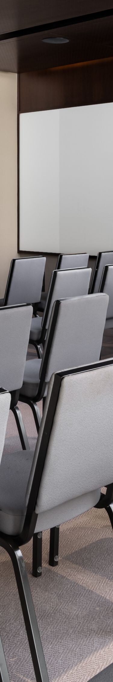 Meeting space with theater seating