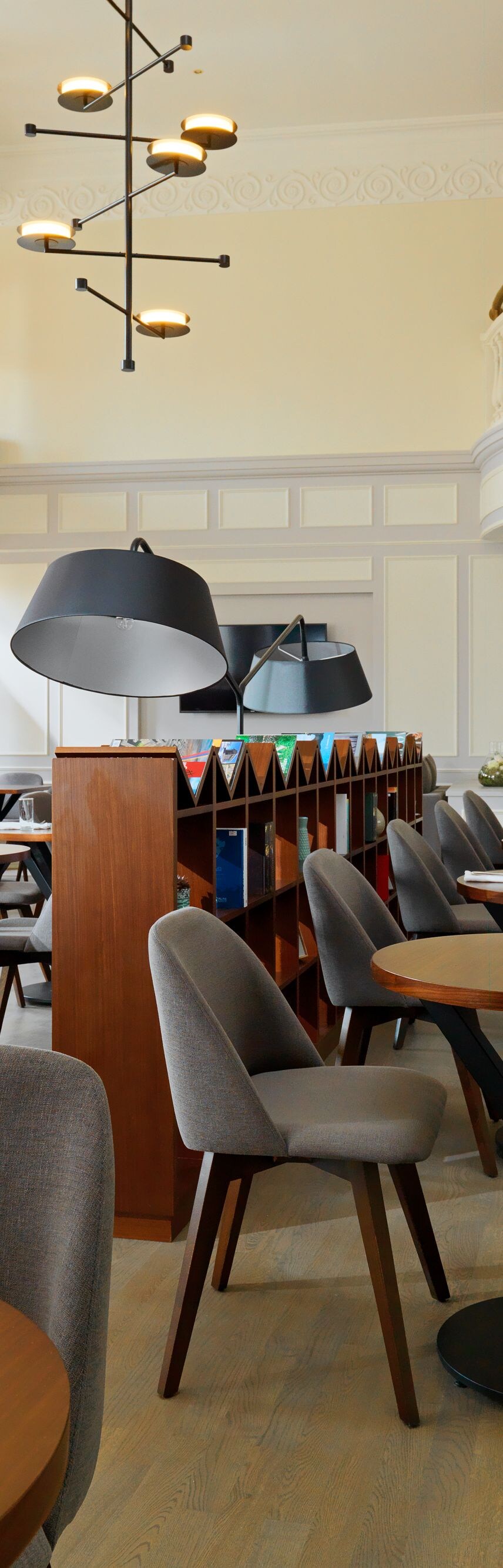 Enjoy the newly renovated executive lounge with amazing views over the Republic Square. It is a perfect place to work or just relax after a busy day.