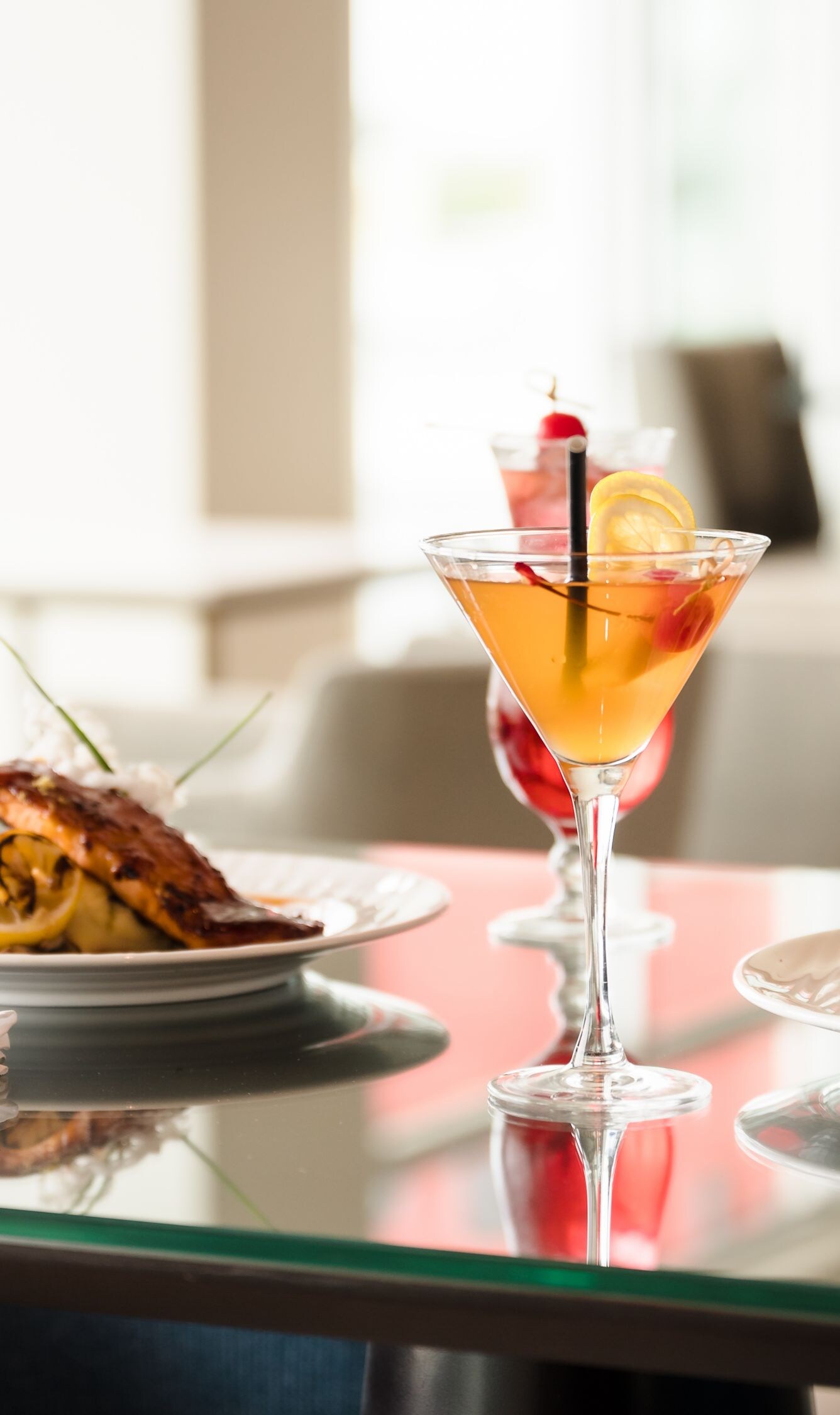 A meal for two at the restaurant