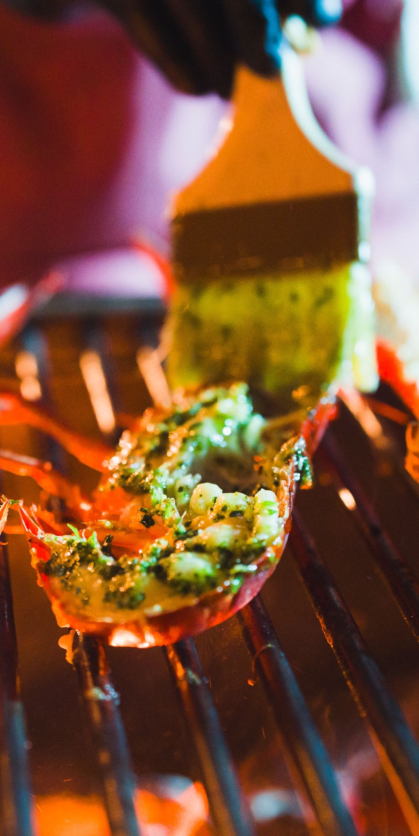 Grill, food, fire
