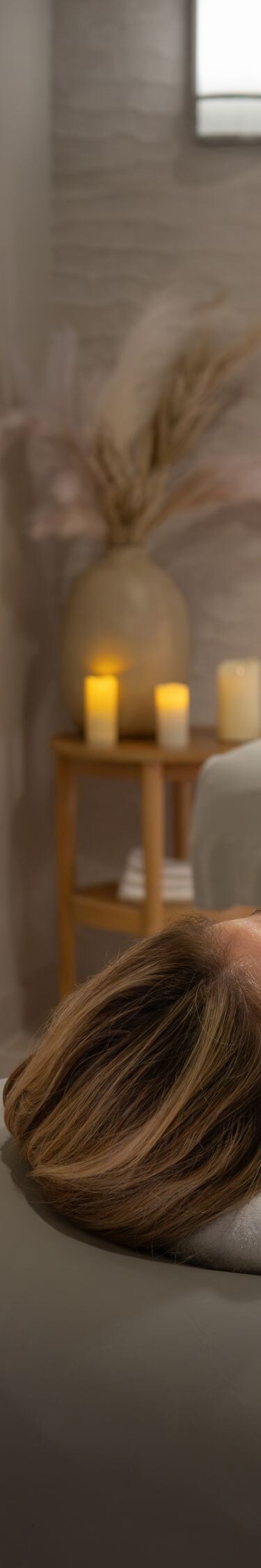 couple relaxing on massage tables