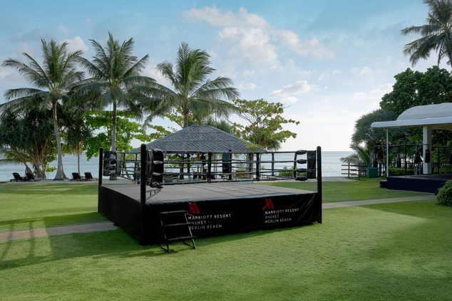beachfront boxing ring