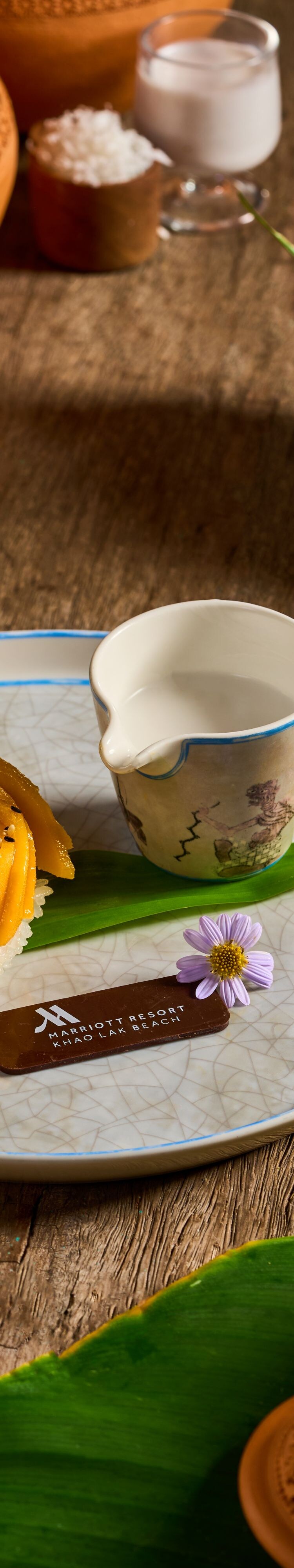 Mango sticky rice dessert from Thai Curry Sala