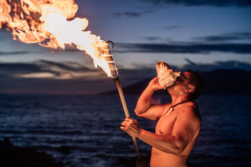 Te Au Moana Luau – authentische Darbietungen mit Feuer