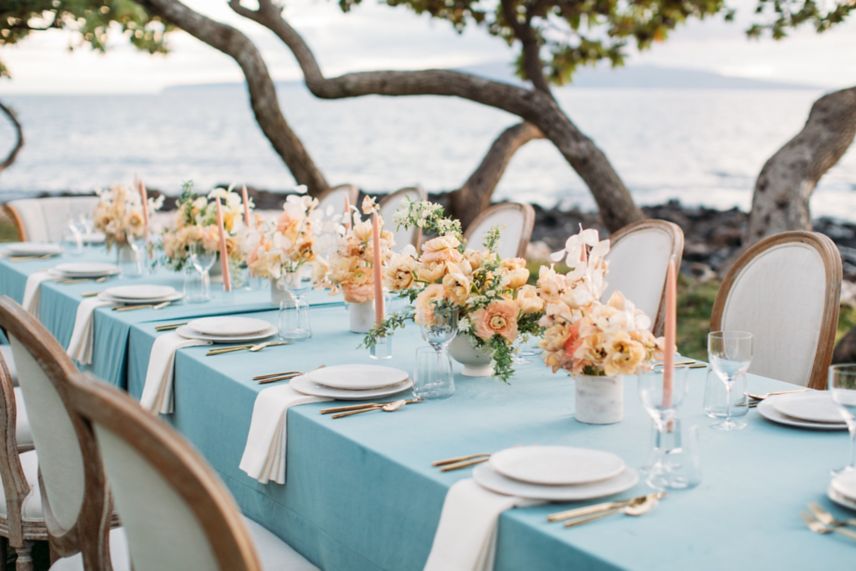 Oceanfront Reception Table
