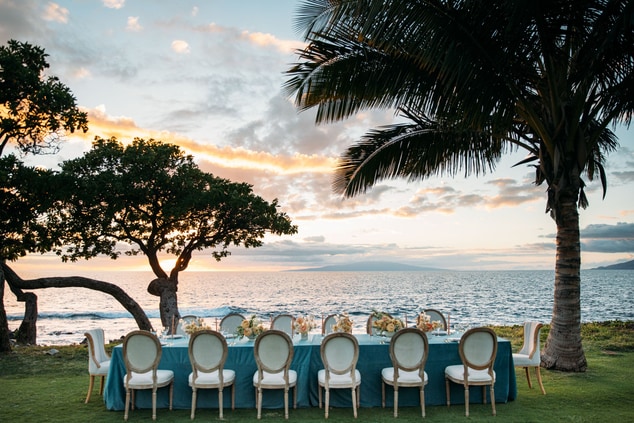 Oceanfront Reception Table