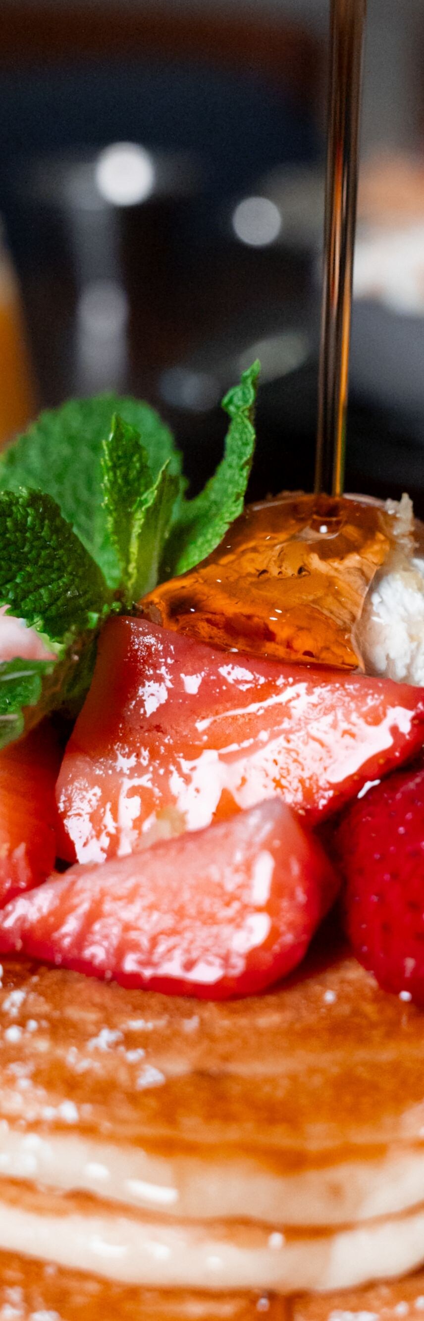 Strawberry pancakes at Wellington’s