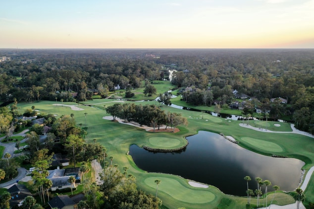 The Yards golf course aerial view