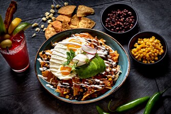 Chilaquiles breakfast item at nFuse