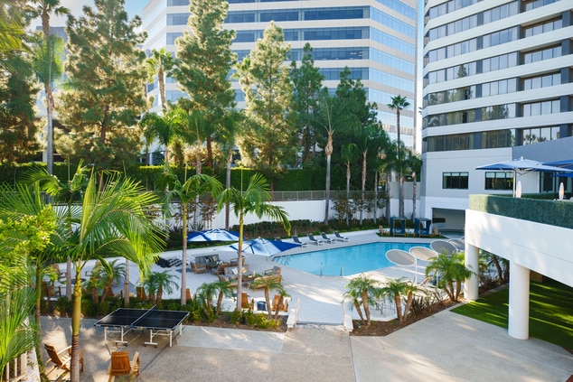 picture of outdoor pool area