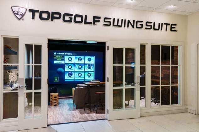 Entrance to Topgolf Swing Suite