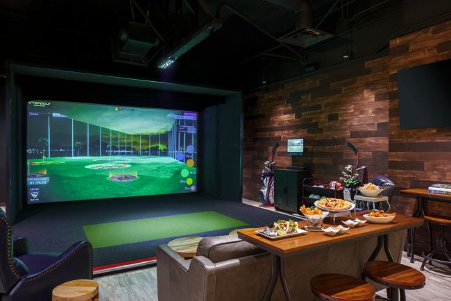 Topgolf Swing Suite with food set up