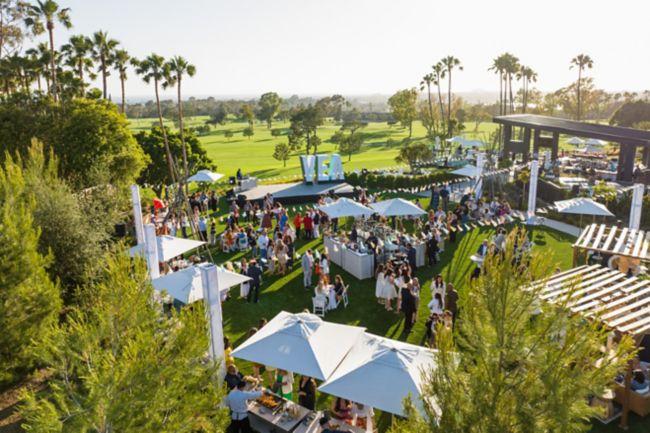 Reception on Sunset Lawn