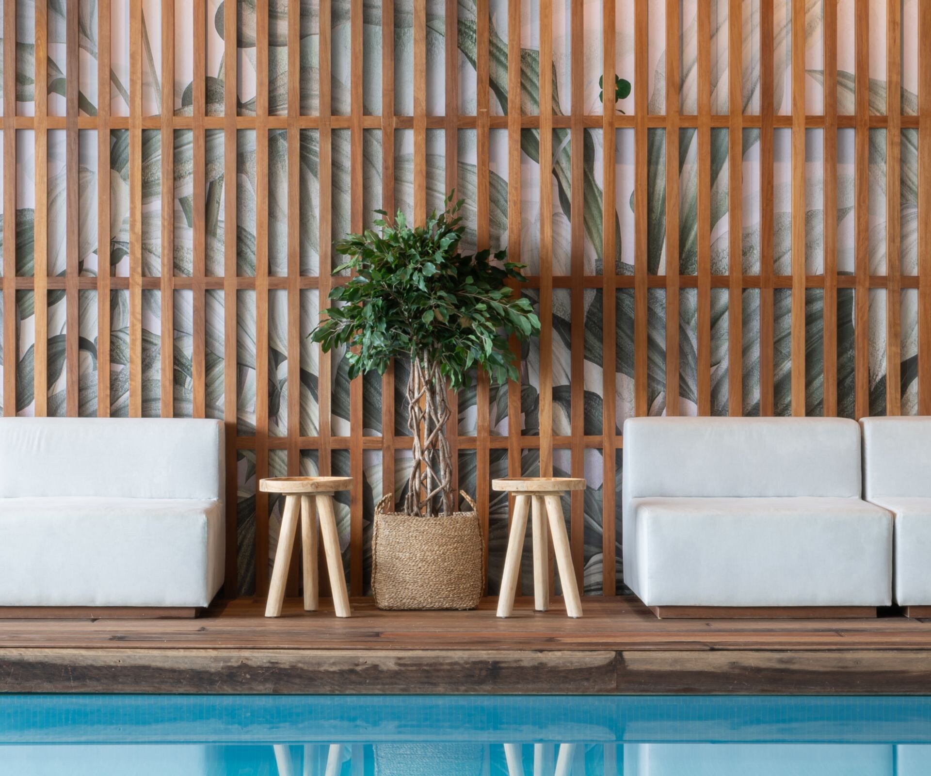 Heated Indoor Swimming Pool seating area
