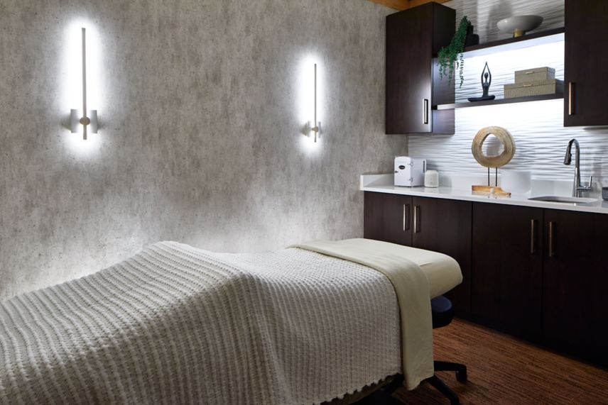 Massage room at Drift Spa at Lancaster Marriott