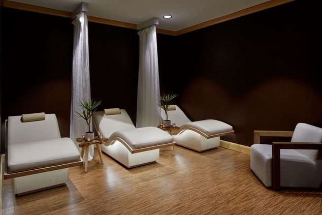 Zen lounge space at Drift Spa at Marriott