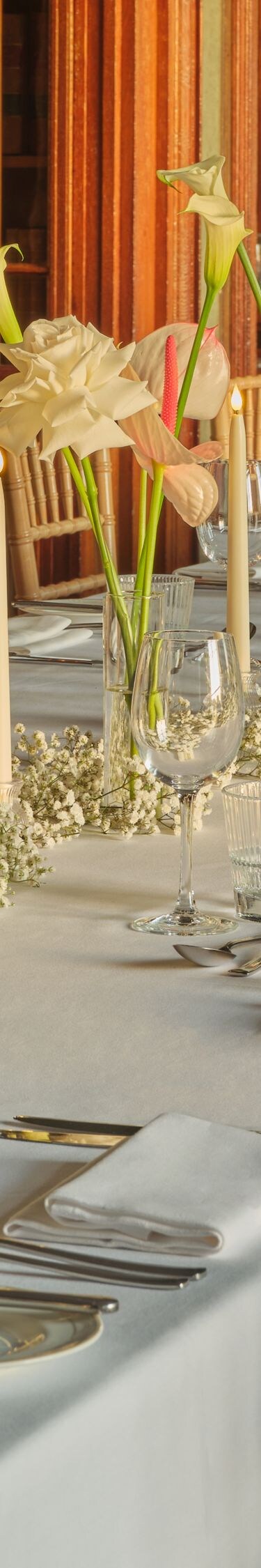 Wedding table decor detail