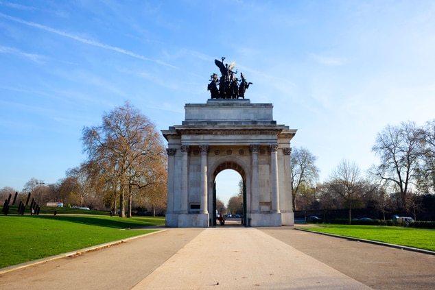 The Constitution Arch on London's Hyde Park near