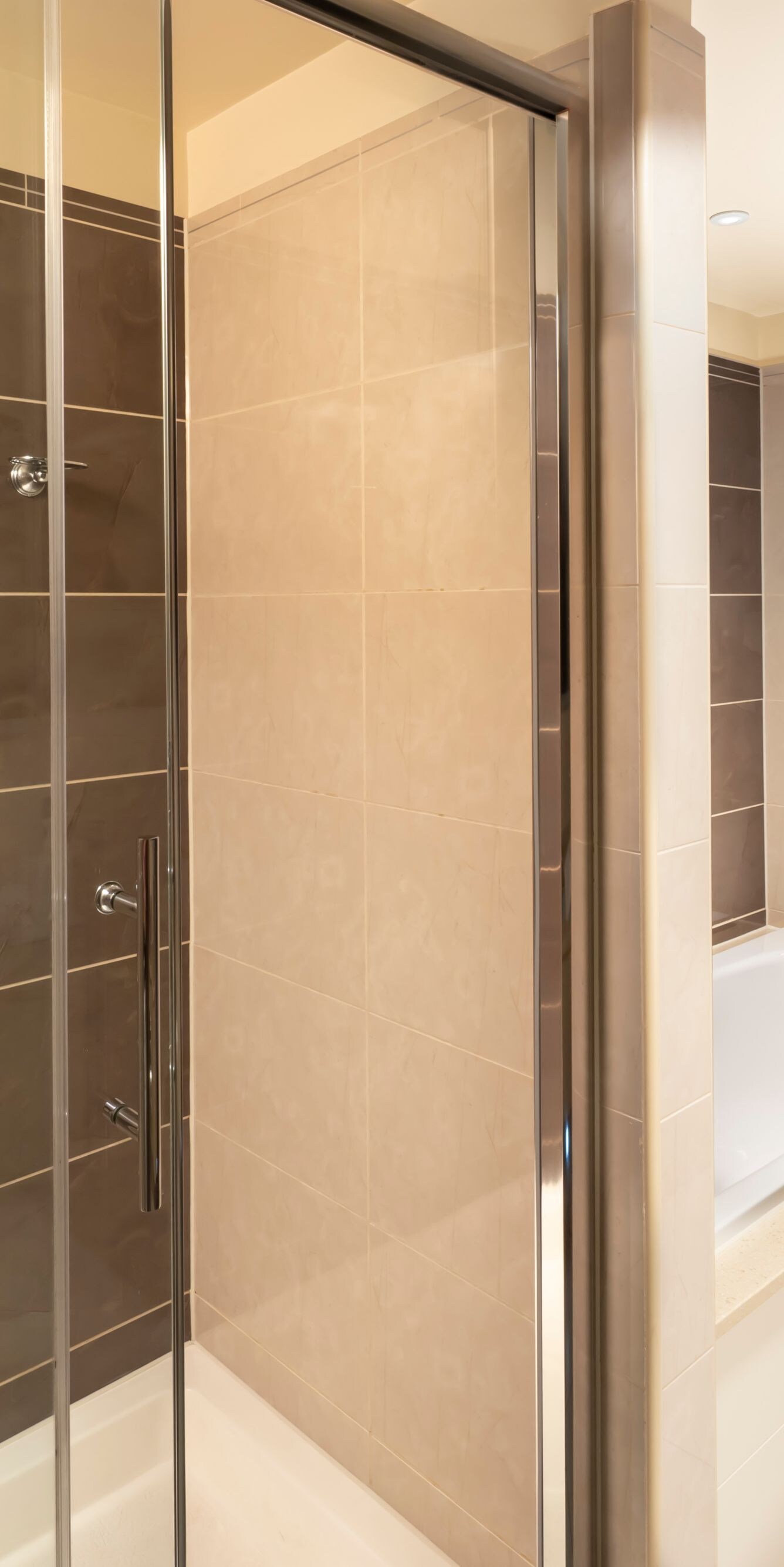 Bathroom with separate shower and bath