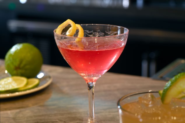 Cocktail with a lemon twist
