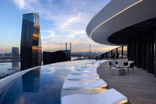 Resort Style Rooftop Infinity Pool