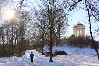 Nordic Walker – Englischer Garten im Winter