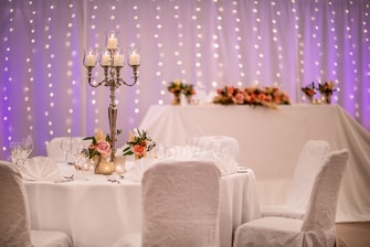 Hochzeit – Aufbau im Ballsaal