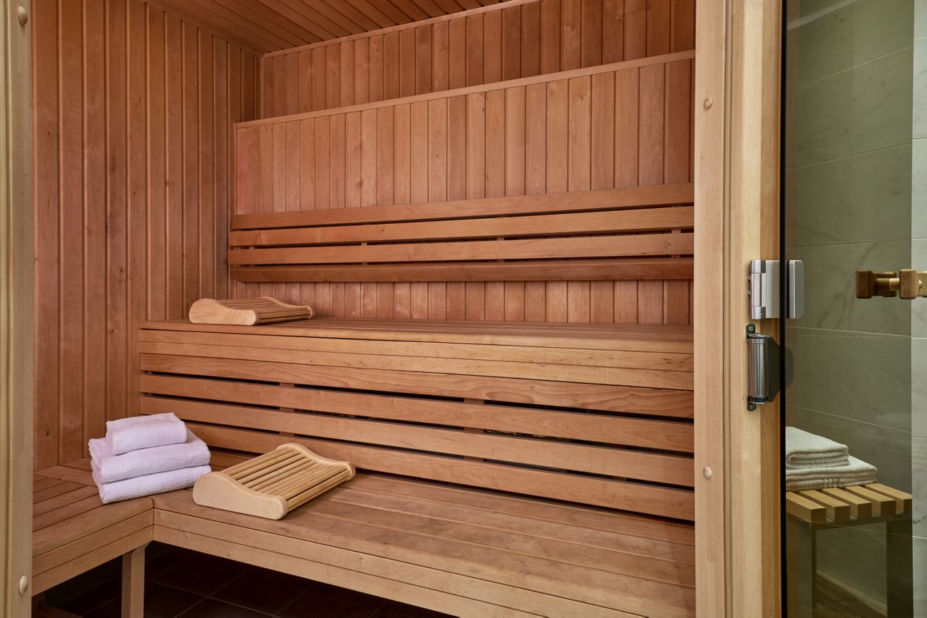 Finnish sauna view, near Fitness Center    