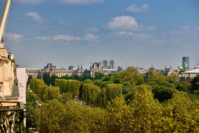 Exceptional views on Champs-Elysees from rooms 