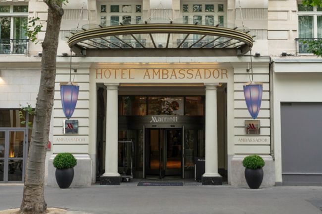 Paris Marriott Opera Ambassador Entrance 